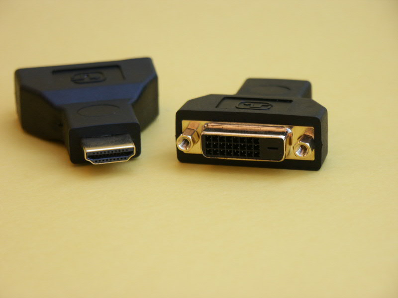 HDMI an DVI Adapter, A-St. auf 24+1-Polig Bu.