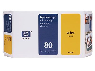 HP Tintenpatrone Nr. 80 C4848A yellow